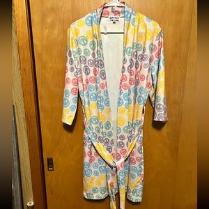 New Katydid smiley face colorful robe sz S